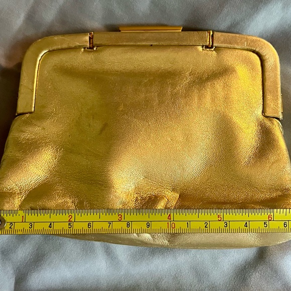 Prada Metallic Gold Clutch - Picture 2 of 8
